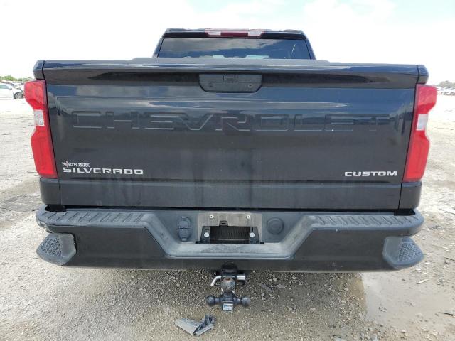 1GCRWBEK1NZ217250 - 2022 CHEVROLET SILVERADO C1500 CUSTOM BLACK photo 6