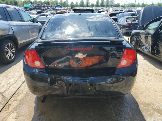 1G1AK58F887244124 - 2008 CHEVROLET COBALT LS BLACK photo 6