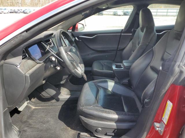 5YJSA1E47FF113946 - 2015 TESLA MODEL S RED photo 7