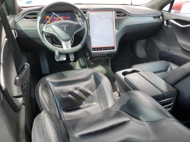 5YJSA1E47FF113946 - 2015 TESLA MODEL S RED photo 8