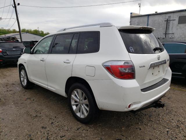 JTEEW44A382006630 - 2008 TOYOTA HIGHLANDER HYBRID LIMITED WHITE photo 2