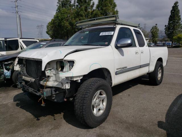 5TBRT34113S336897 - 2003 TOYOTA TUNDRA ACCESS CAB SR5 WHITE photo 1