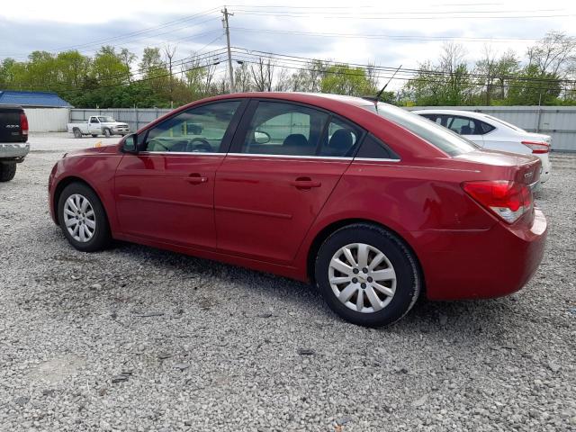 1G1PF5S93B7149169 - 2011 CHEVROLET CRUZE LT RED photo 2