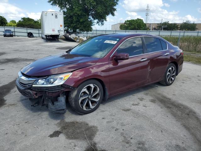 1HGCR2F77GA062374 - 2016 HONDA ACCORD EX MAROON photo 1