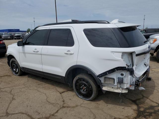 1FM5K8D83HGD98091 - 2017 FORD EXPLORER XLT WHITE photo 2