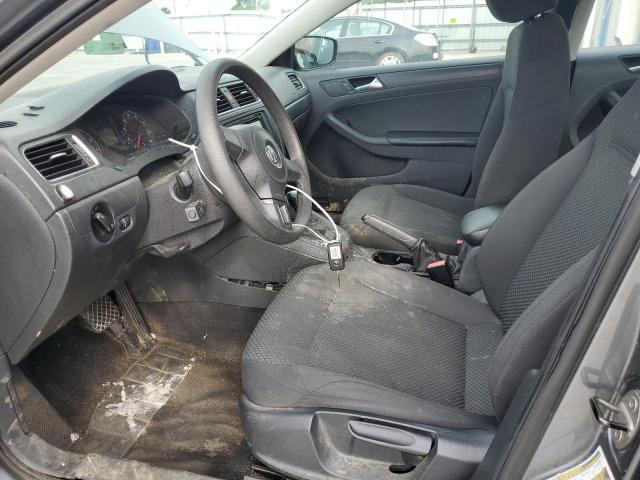 3VW2K7AJ1DM257235 - 2013 VOLKSWAGEN JETTA BASE رمادي صورة 7