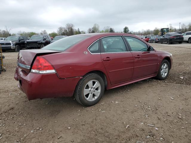 2G1WT57N291314212 - 2009 CHEVROLET IMPALA 1LT BURGUNDY photo 3