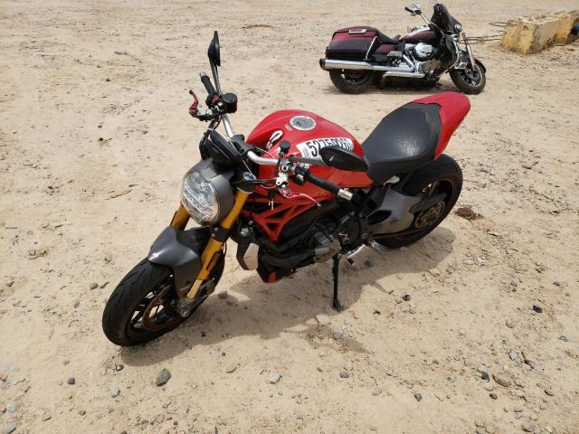 ZDMMACFWXKB025284 - 2019 DUCATI MONSTER 1200 RED photo 2