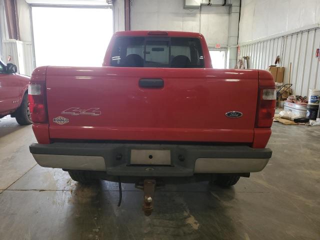 1FTYR15EX3PB87004 - 2003 FORD RANGER SUPER CAB RED photo 6