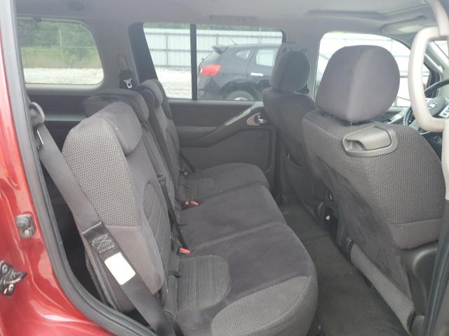 5N1AR18W27C625304 - 2007 NISSAN PATHFINDER LE 勃艮第红 照片 11