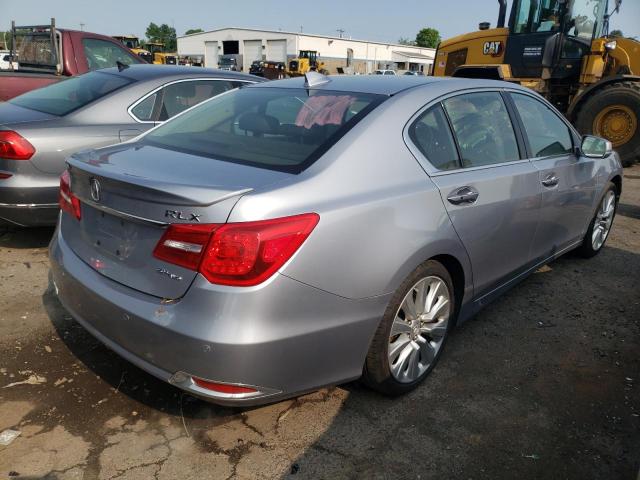 JH4KC2F91GC000274 - 2016 ACURA RLX SPORT HYBRID ADVANCE SILVER photo 3