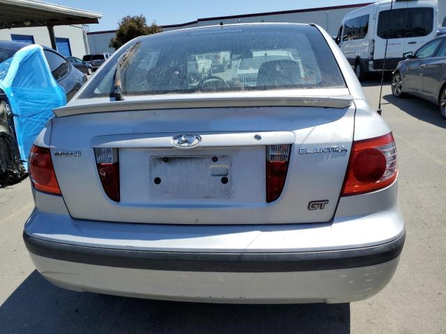 KMHDN56D15U139303 - 2005 HYUNDAI ELANTRA GLS SILVER photo 6