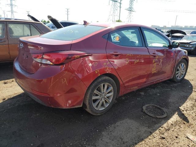 5NPDH4AE7EH537180 - 2014 HYUNDAI ELANTRA SE RED photo 3