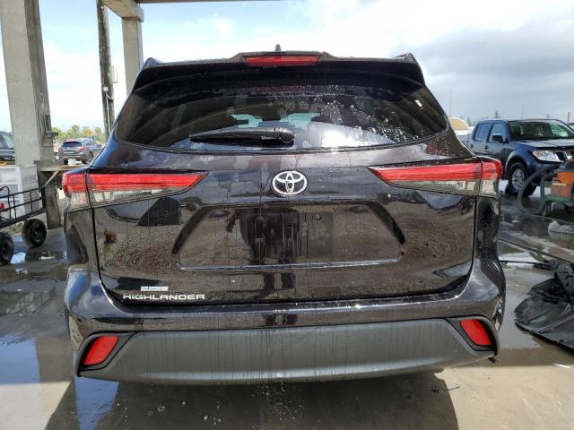 5TDCZRAH1MS065101 - 2021 TOYOTA HIGHLANDER L BLACK photo 6