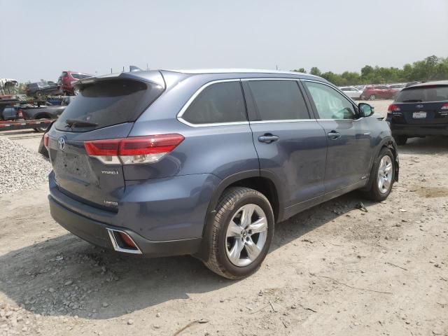 5TDDGRFH3KS061762 - 2019 TOYOTA HIGHLANDER HYBRID LIMITED BLUE photo 3