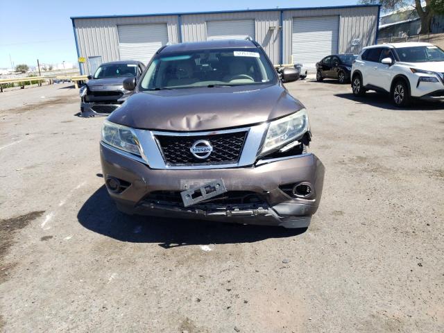 5N1AR2MM8FC678968 - 2015 NISSAN PATHFINDER S BROWN photo 5