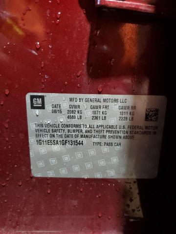 1G11E5SA1GF131544 - 2016 CHEVROLET MALIBU LIM LTZ MAROON photo 12