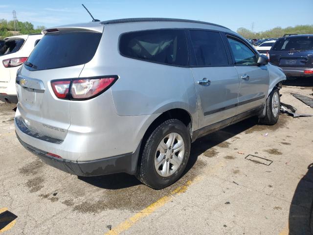 1GNKRFKD3FJ367566 - 2015 CHEVROLET TRAVERSE LS SILVER photo 3