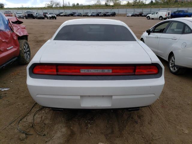 2C3CDYAG9DH607256 - 2013 DODGE CHALLENGER SXT WHITE photo 6