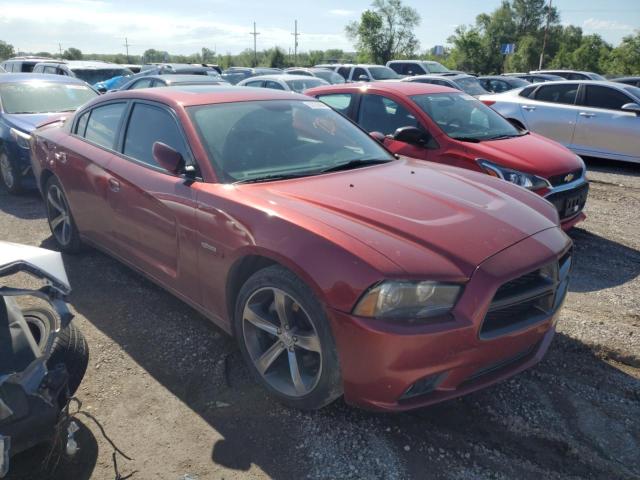 2C3CDXCT8EH221479 - 2014 DODGE CHARGER R/T RED photo 4