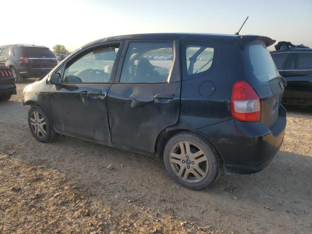 JHMGD38617S060752 - 2007 HONDA FIT S BLACK photo 2