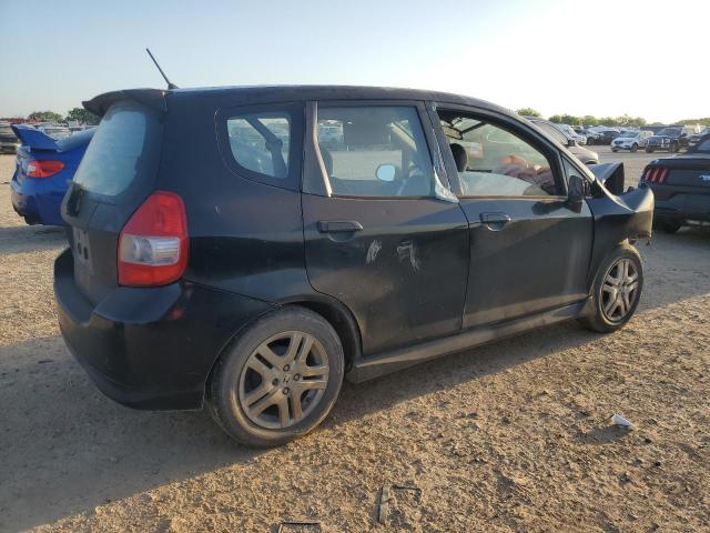JHMGD38617S060752 - 2007 HONDA FIT S BLACK photo 3