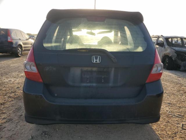 JHMGD38617S060752 - 2007 HONDA FIT S BLACK photo 6