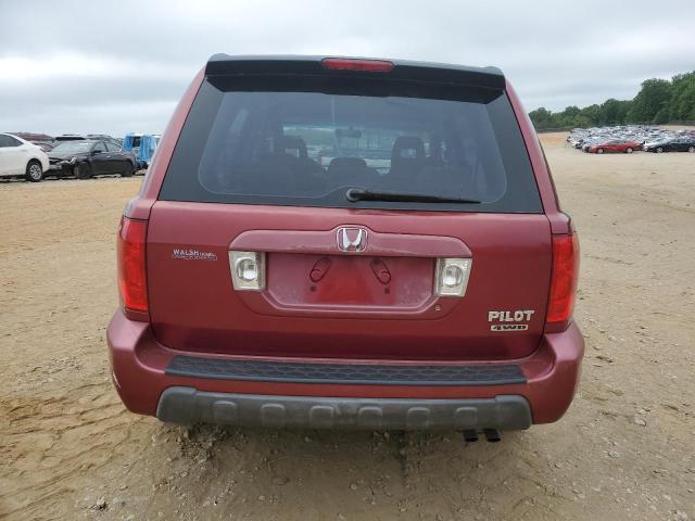 2HKYF18163H501194 - 2003 HONDA PILOT LX RED photo 6