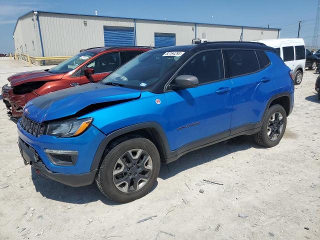 3C4NJDDB5JT130754 - 2018 JEEP COMPASS TRAILHAWK BLUE photo 1