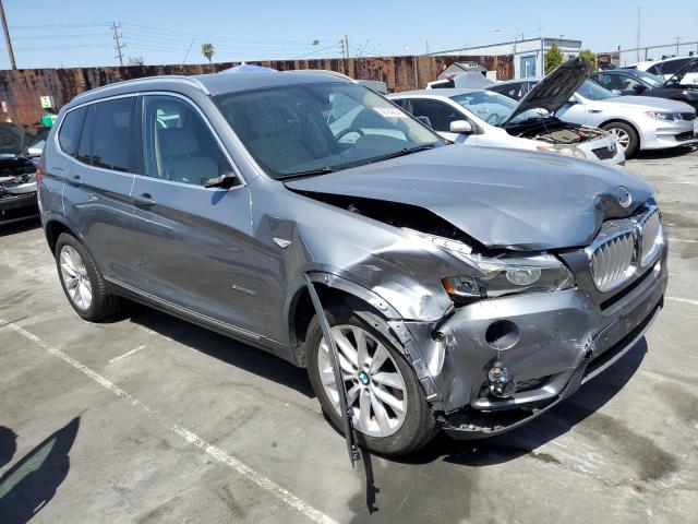 5UXWX9C5XE0D13549 - 2014 BMW X3 XDRIVE28I GRAY photo 4