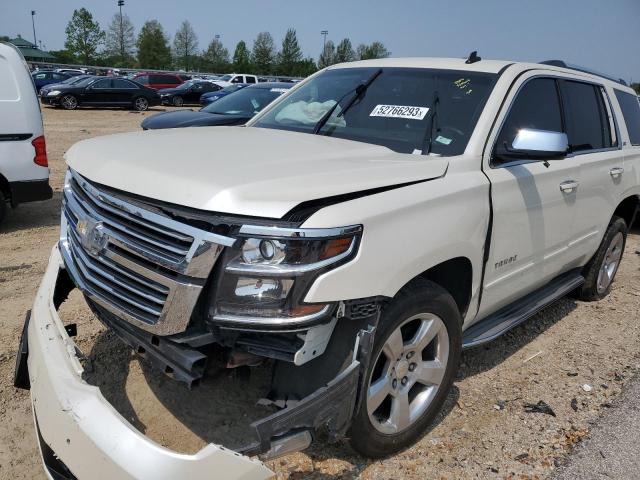 1GNSKCKC1FR115519 - 2015 CHEVROLET TAHOE K1500 LTZ WHITE photo 1