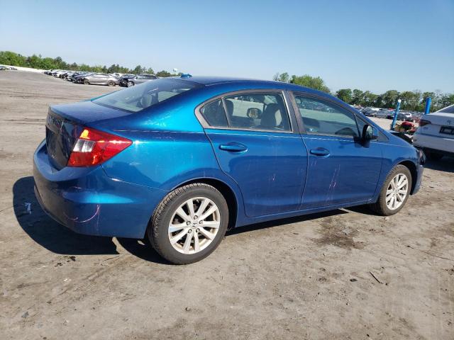 19XFB2F95CE049017 - 2012 HONDA CIVIC EXL Mavi foto 3