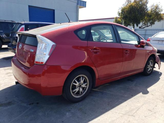 JTDKN3DU3A0228049 - 2010 TOYOTA PRIUS RED photo 3