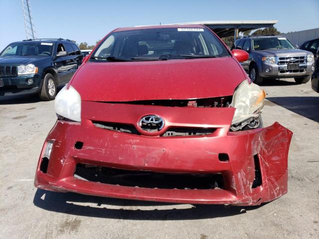 JTDKN3DU3A0228049 - 2010 TOYOTA PRIUS RED photo 5