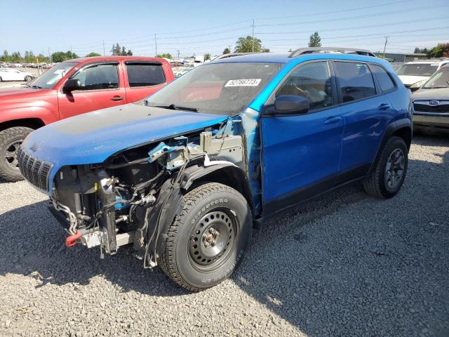 1C4PJMBN4KD132007 - 2019 JEEP CHEROKEE TRAILHAWK BLUE photo 1