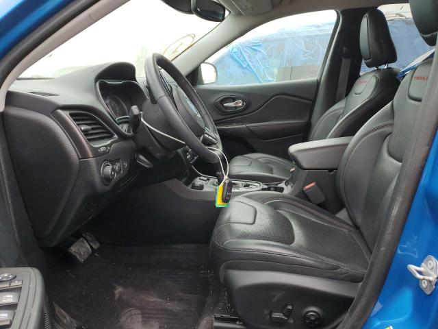 1C4PJMBN4KD132007 - 2019 JEEP CHEROKEE TRAILHAWK BLUE photo 7