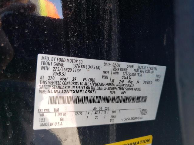 5LMJJ2NTXMEL05071 - 2021 LINCOLN NAVIGATOR 黑色 照片 13