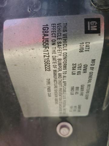 1G8AJ55F17Z156222 - 2007 SATURN ION LEVEL 2 红色 照片 12