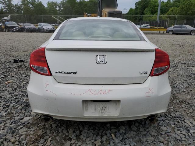 1HGCS2B89CA010287 - 2012 HONDA ACCORD EXL WHITE photo 6