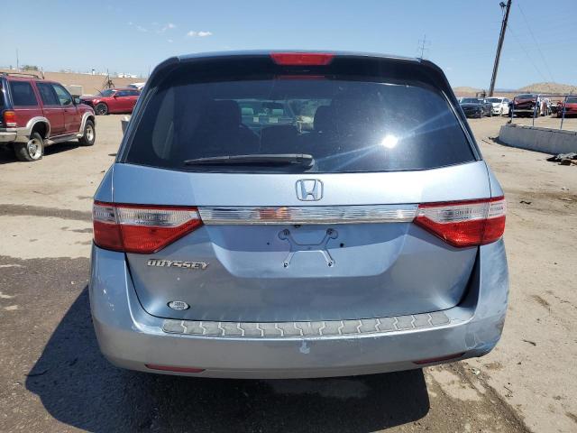 5FNRL5H42DB075678 - 2013 HONDA ODYSSEY EX BLUE photo 6