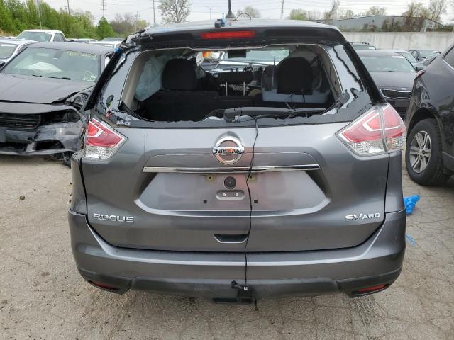 KNMAT2MV7GP700385 - 2016 NISSAN ROGUE S GRAY photo 6