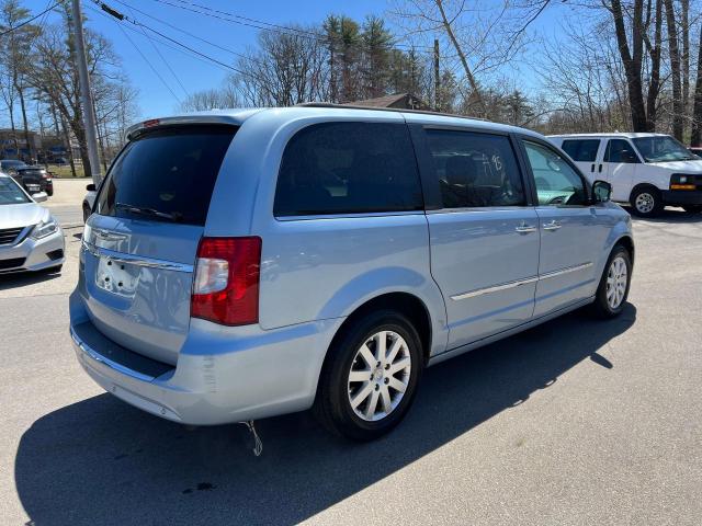 2C4RC1CG5CR297631 - 2012 CHRYSLER TOWN & COU TOURING L BLUE photo 4