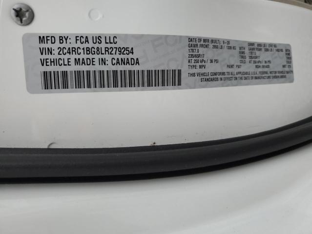 2C4RC1BG8LR279254 - 2020 CHRYSLER PACIFICA TOURING L WHITE photo 13