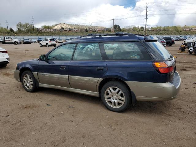 4S3BH675X46632867 - 2004 SUBARU LEGACY OUTBACK AWP 蓝色 照片 2