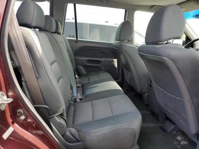 5FNYF18157B017702 - 2007 HONDA PILOT LX MAROON photo 10