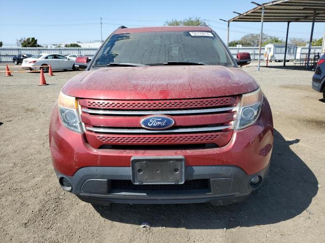 1FM5K7F8XFGA19916 - 2015 FORD EXPLORER LIMITED RED photo 5