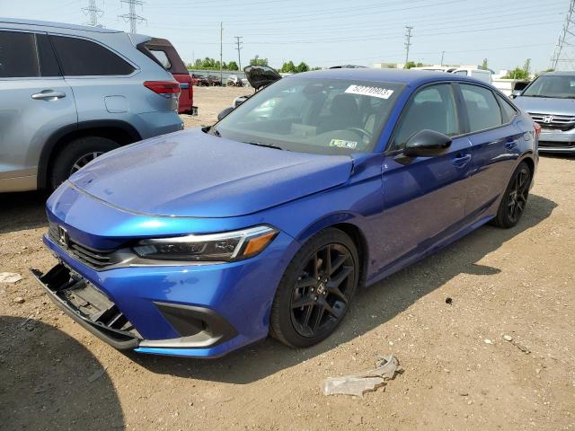 2HGFE2F56NH580854 - 2022 HONDA CIVIC SPORT 蓝色 照片 1