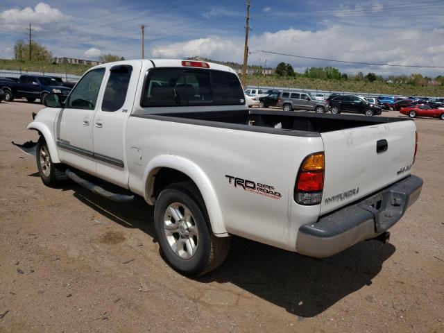 5TBBT441X3S334217 - 2003 TOYOTA TUNDRA ACCESS CAB SR5 WHITE photo 2