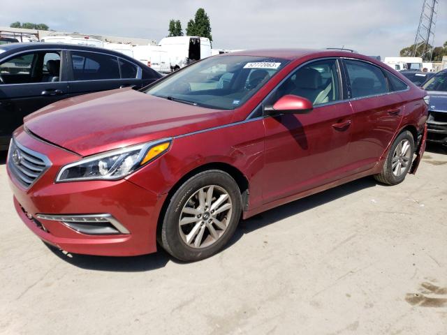 5NPE24AF5FH254163 - 2015 HYUNDAI SONATA SE RED photo 1