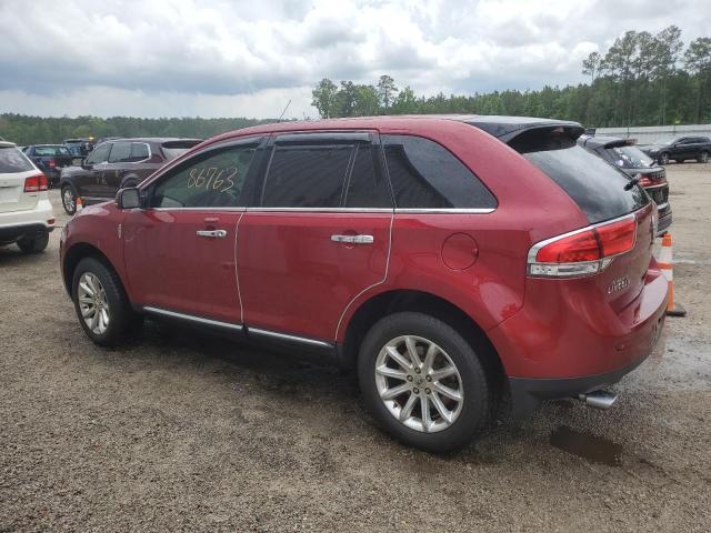 2LMDJ6JK7EBL00500 - 2014 LINCOLN MKX BURGUNDY photo 2